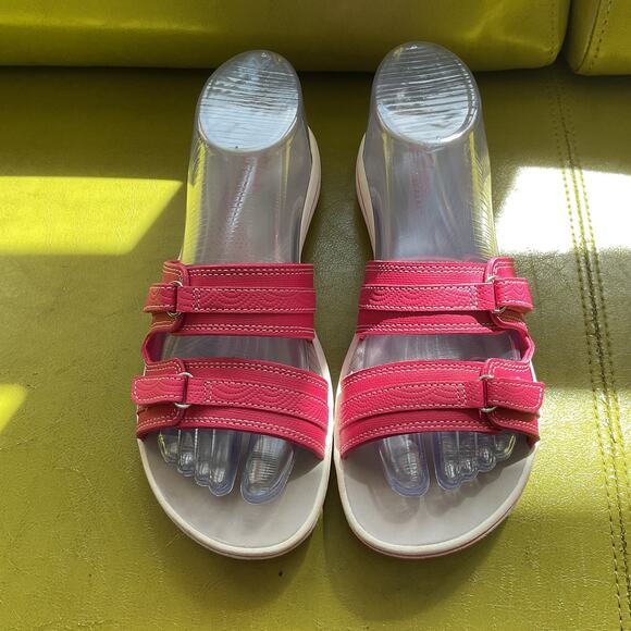 Clarks Cloudsteppers Breeze Piper Womens Strappy Sandals Pink US size 8 27772 - Picture 1 of 10